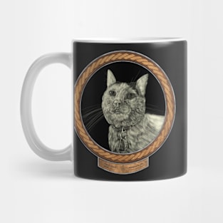 Lucy&#39;s Gaze (frame copper celtic rope silver rim) Mug